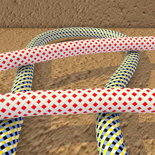 Modern kernmantle climbing rope preview image